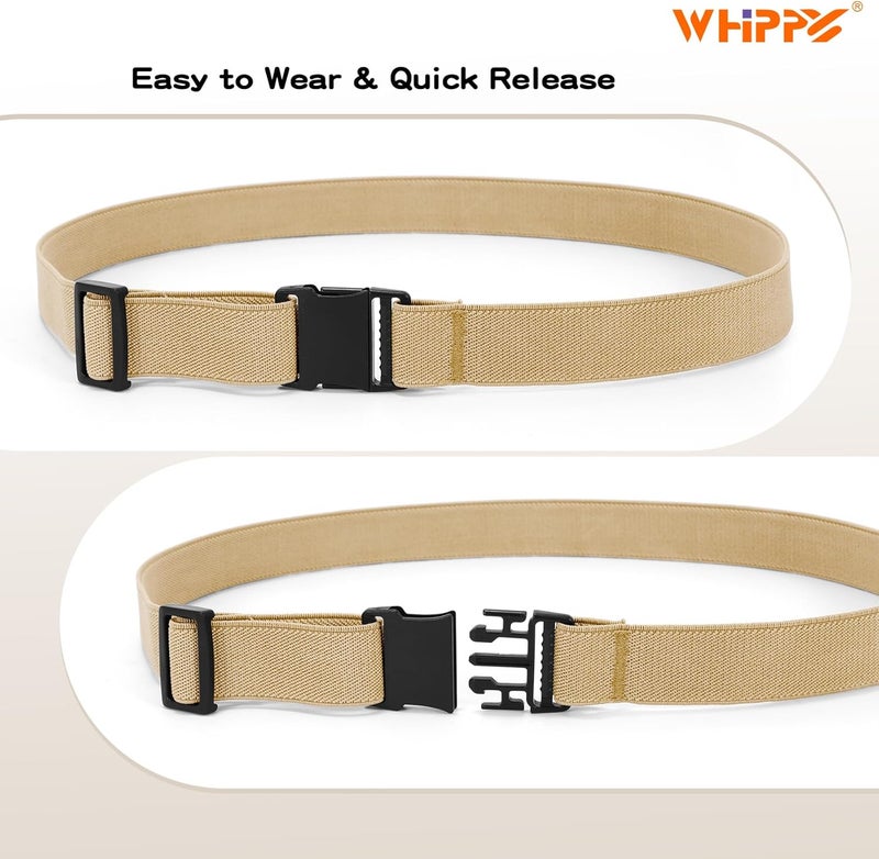 WHIPPY Elastic Kids Belt for Boys Girls - Stretch Invisible Belt with Adjustable Clip Buckle Latch Belts for School Sports - Image 5
